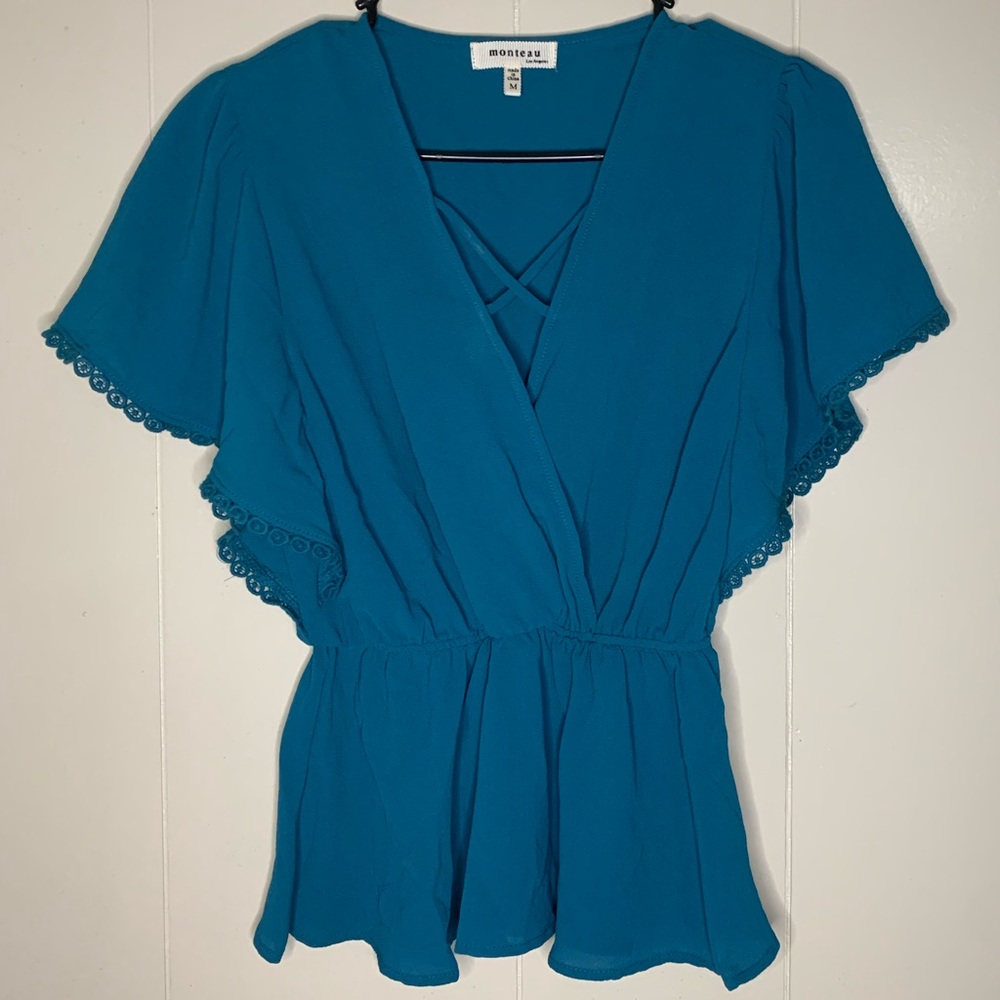 NWOT peplum top
